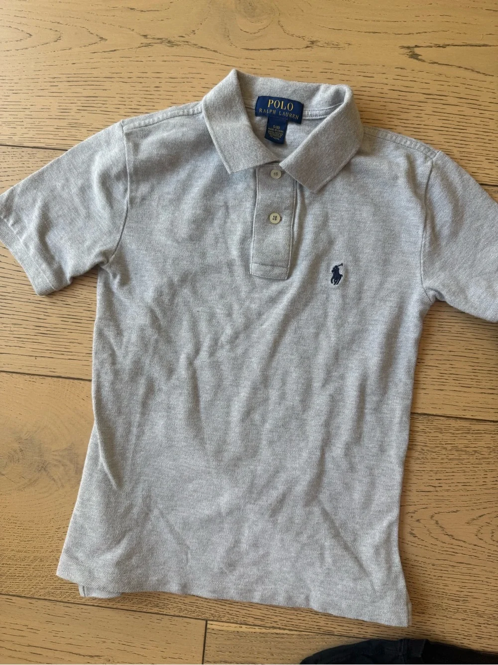Ralph Lauren Kids 3-Piece Polo & Tees in Black and Light Gray